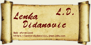 Lenka Didanović vizit kartica